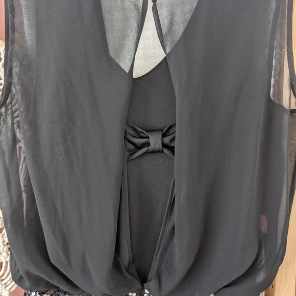 Black dress with sequins - Picture 4 of 4